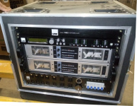 Рэк 8U на колёсах с усилителями и процессором YME RK-8RU GT