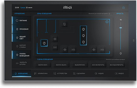 Панель настенная iRidi 10" Touch Panel P10 Панель настенная iRidi 10" Touch Panel P10