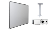 Интерактивная доска Exell EWB7740  с проектором EXD101W и креплением DSM-14Kw