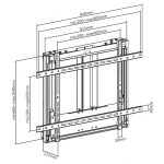 Кронштейн с изменяемой высотой Exell EXi-HB6086
