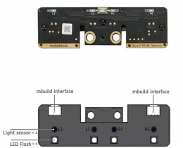 Датчик линии и цвета 4RGB 4-pin