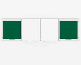 Рельсовая система PolyGlide Boards Slide Lite для дисплеев 65", 75" (Р-маркер; Н-мел) с доп.рельсом