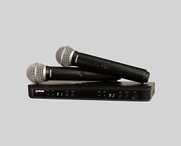 Двухканальная радиосистема с двумя ручными передатчиками Shure BLX288E/PG58.