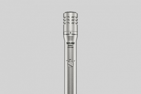 Кардиоидный конденсаторный инструментальный микрофон Shure SM81