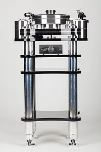 Стойка для Transrotor ZET 1. Черный акрил и полированный алюминий Стойка для Transrotor ZET 1. Черный акрил и полированный алюминий