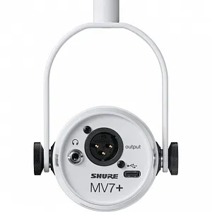 Цифровой динамический микрофон Shure MV7+-W Цифровой динамический микрофон Shure MV7+-W