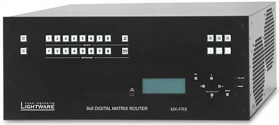 Шасси модульного матричного коммутатора Lightware MX-FR9 Шасси модульного матричного коммутатора Lightware MX-FR9