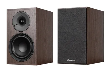 Комплект стереоусилитель Phaze Audio VOLT Цвет: Чёрный [Black] + полочная АС Phaze Audio Tilia 2 цвет: Dark Oak [Тёмный дуб]