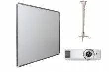 Интерактивная доска Exell 91" с проектором Exell EXD201W и креплением Digis DSM-2L