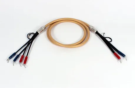 Акустический кабель  Van den Hul Mounted set 3T The Cloud SE. 3 метра пара. Разъем BERRI bi-wiring (2-4) Цвет: золотой