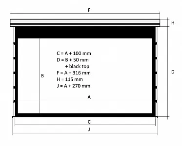 Kauber Red Label Tensioned BT Cinema 122" 16:9 152x270 дроп 50 см. Microperf MW Kauber Red Label Tensioned BT Cinema 122" 16:9 152x270 дроп 50 см. Microperf MW