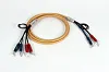 Акустический кабель  Van den Hul Mounted set 3T The Air. 2,5 метра пара. Разъем BERRI bi-wiring (2-4) Цвет: золотой