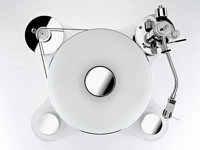 Стол винилового проигрывателя Transrotor ZET 1 Glossy White 9 дюймов Стол винилового проигрывателя Transrotor ZET 1 Glossy White 9 дюймов