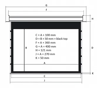 Kauber InCeiling Tensioned BT Cinema 131" 16:9 163x290 см. дроп 50см.,Peak Contrast S Kauber InCeiling Tensioned BT Cinema 131" 16:9 163x290 см. дроп 50см.,Peak Contrast S