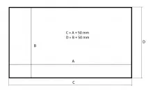 Kauber Frame Lite Velvet Cinema 136" 16:9 169x300  White Ice